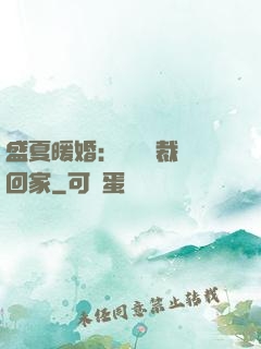 盛夏暖婚：億萬總裁帶回家
