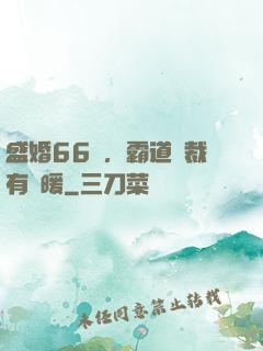 盛婚66億，霸道總裁有點暖