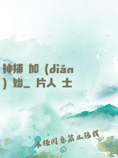 神捕從加點(diǎn)開始