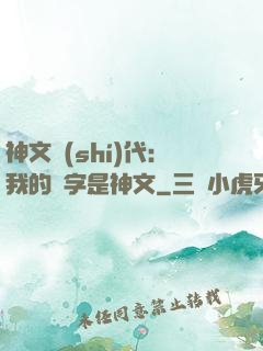 神文時(shí)代：我的漢字是神文