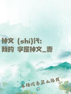 神文時(shí)代：我的漢字是神文