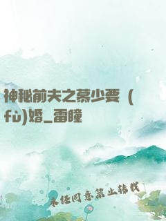 神秘前夫之慕少要復(fù)婚