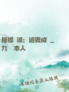 秘婚風波：追妻成癮