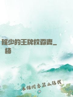 程少的王牌校霸妻
