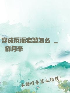 穿成反派老婆怎么辦