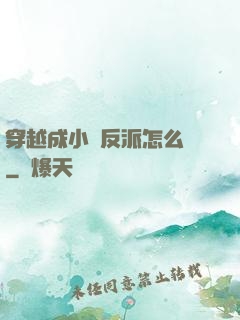 穿越成小說反派怎么辦