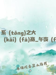 系統(tǒng)之大開(kāi)發(fā)商