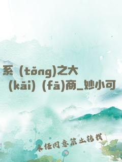 系統(tǒng)之大開(kāi)發(fā)商
