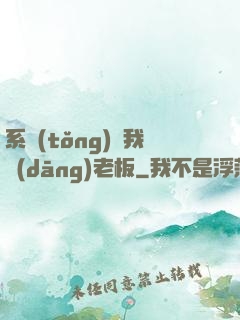 系統(tǒng)請我當(dāng)老板