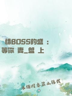 純情BOSS的盛愛：等你為妻