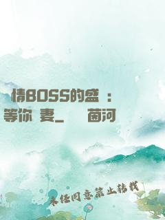 純情BOSS的盛愛：等你為妻