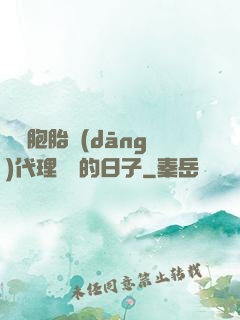 給雙胞胎當(dāng)代理媽媽的日子
