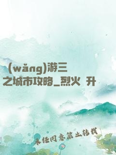 網(wǎng)游三國之城市攻略