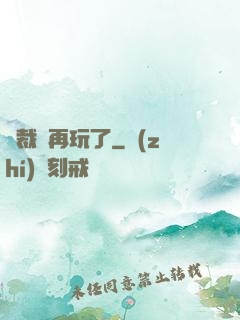 總裁別再玩了