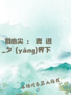 總裁心尖寵：嬌妻別逃