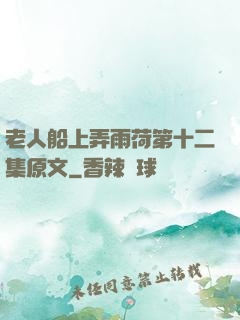 老人船上弄雨荷第十二集原文
