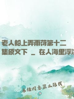 老人船上弄雨荷第十二集原文下載