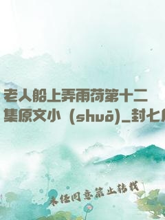 老人船上弄雨荷第十二集原文小說(shuō)