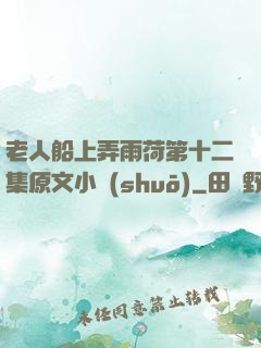 老人船上弄雨荷第十二集原文小說(shuō)