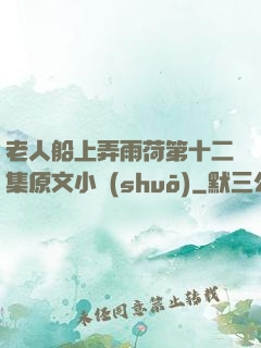 老人船上弄雨荷第十二集原文小說(shuō)