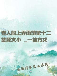 老人船上弄雨荷第十二集原文小說
