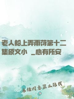 老人船上弄雨荷第十二集原文小說