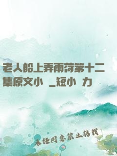 老人船上弄雨荷第十二集原文小說