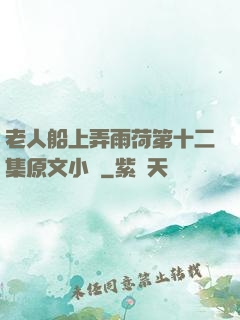 老人船上弄雨荷第十二集原文小說