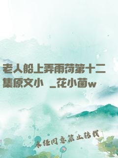 老人船上弄雨荷第十二集原文小說