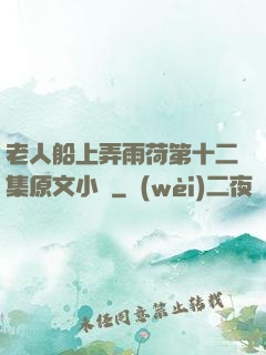 老人船上弄雨荷第十二集原文小說