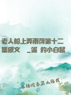 老人船上弄雨荷第十二集原文閱讀
