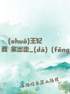 聽說(shuō)王妃要離家出走