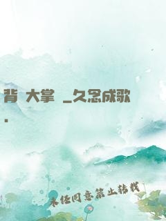背鍋大掌門