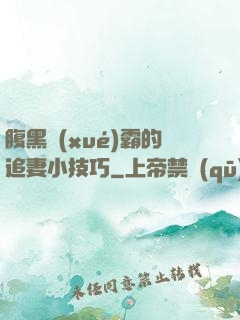 腹黑學(xué)霸的追妻小技巧