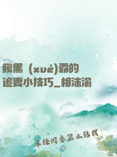 腹黑學(xué)霸的追妻小技巧