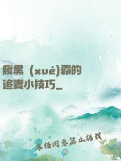腹黑學(xué)霸的追妻小技巧