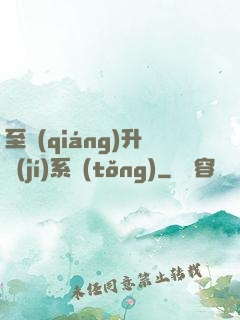 至強(qiáng)升級(jí)系統(tǒng)