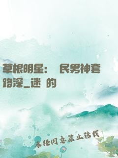 草根明星：國民男神套路深
