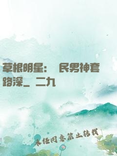 草根明星：國民男神套路深
