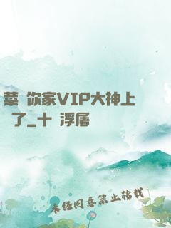 菜鳥你家VIP大神上線了
