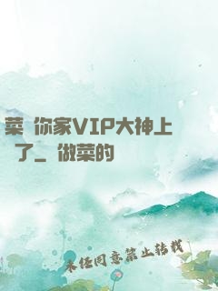 菜鳥你家VIP大神上線了