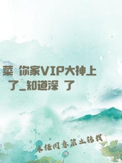 菜鳥你家VIP大神上線了