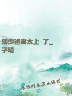 薄少追妻太上頭了