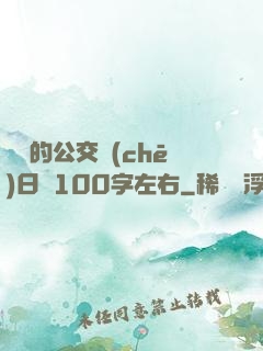 蘇蘇的公交車(chē)日記100字左右