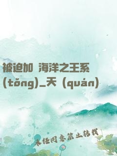 被迫加載海洋之王系統(tǒng)