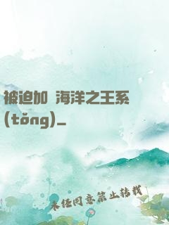被迫加載海洋之王系統(tǒng)