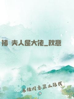 褚爺夫人是大佬