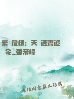 豪門危情：天價逃妻追緝令