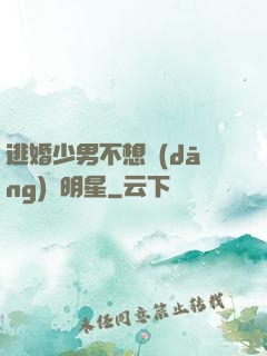 逃婚少男不想當(dāng)帶明星