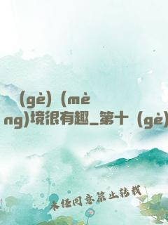 這個(gè)夢(mèng)境很有趣